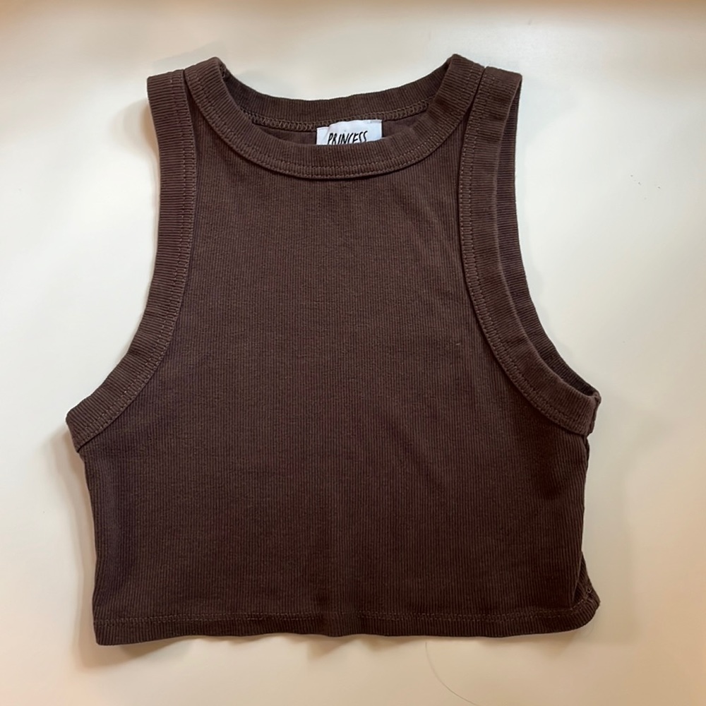Princess Polly Classic Tank Top - Brown